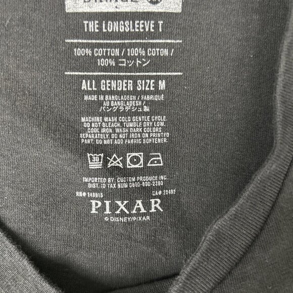 Stance T Shirt Mens Size M Black Long Sleeve Crew Neck Disney Lightyear Zurg - Picture 7 of 9